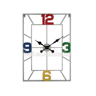 Cheapest Custom Printing Logo Iron Islamic Square Wall Clock