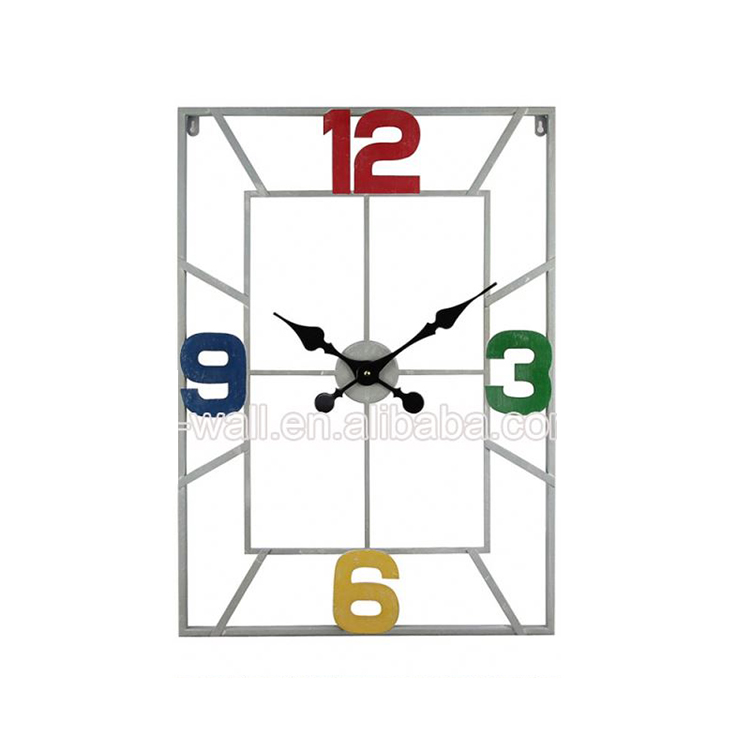 Cheapest Custom Printing Logo Iron Islamic Square Wall Clock