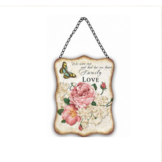 Simple Design Manufacturer Rustic Vinyl Sign Printing Machine Aluminium Hanging Plaque