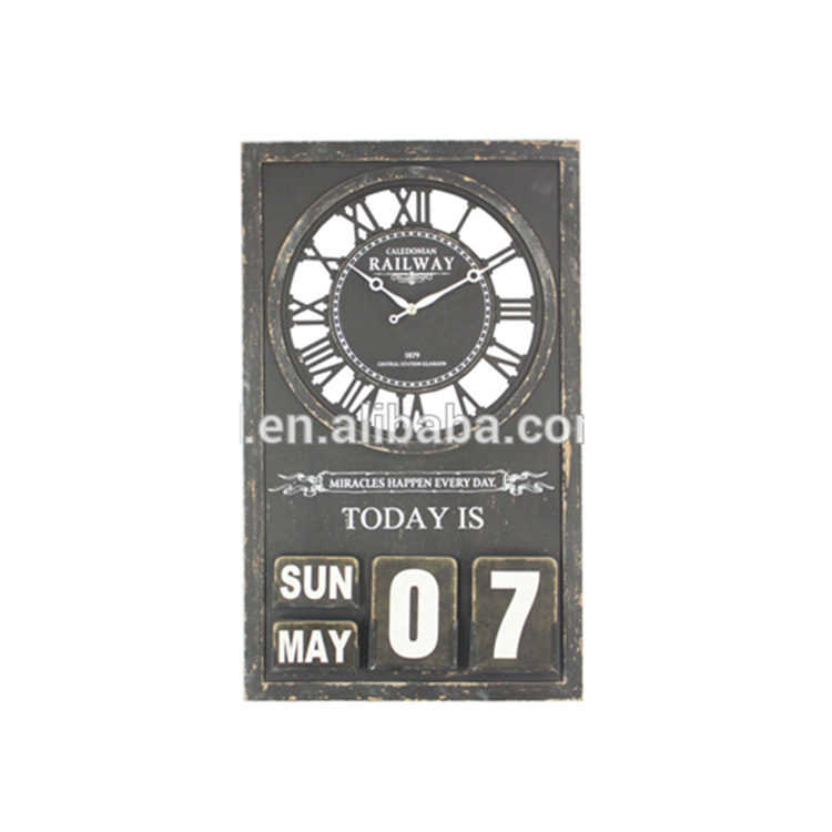 Direct Factory Price New Design Home Furniture Calendar Wall Clock Parts