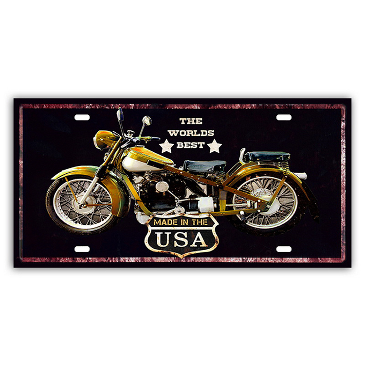 High Quality Wall Hanging Custom Metal Tin Vintage Tin Sign For Decorative