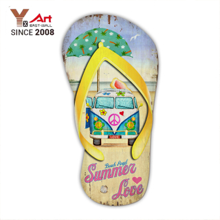 Shoe Shaped Door Hanging Crafts Wood Sign Custom MDF Wall Arts Customized Painting Style