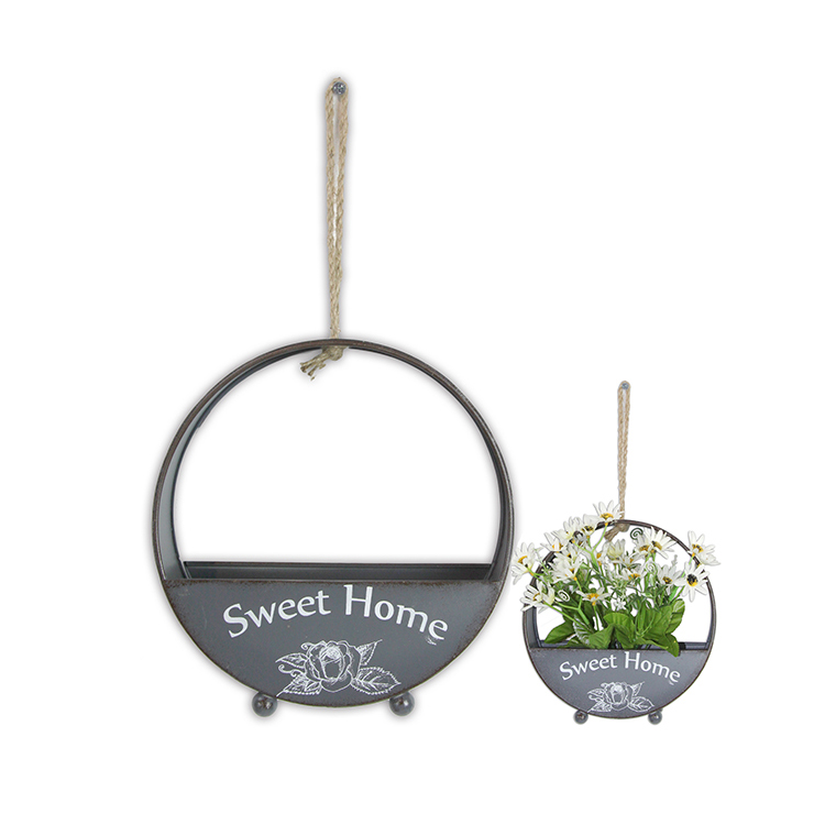 New Product Hot Sale Flower Half Round Hanging Wall Flower Basket