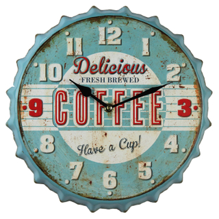 Hot Sale Bottle Cap Customised Wall Clock Made Vintage In China