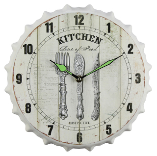 Cap Shape Cutlery Pattern High Quality Diy Decorative Delta Wall Clocks