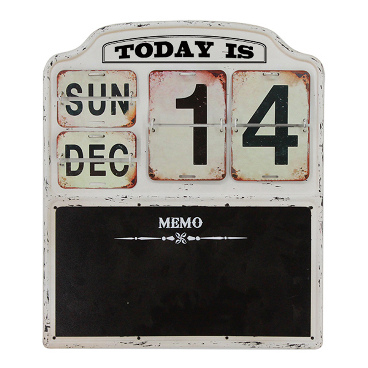 Personalised Custom Printing Metal Vintage Wall Calendar