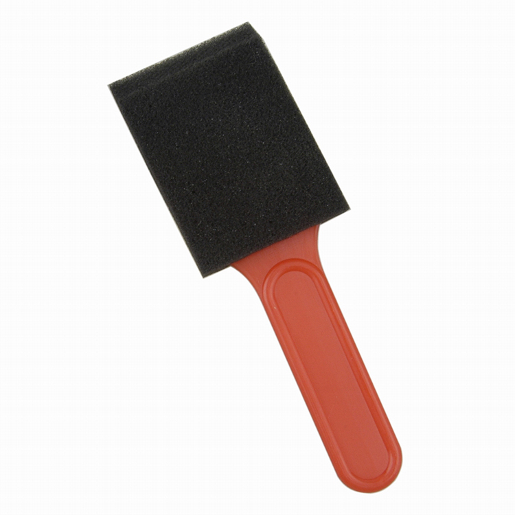 Plastic Handle Flat Foam Brush 25mm/50mm/65mm/75mm/100mm