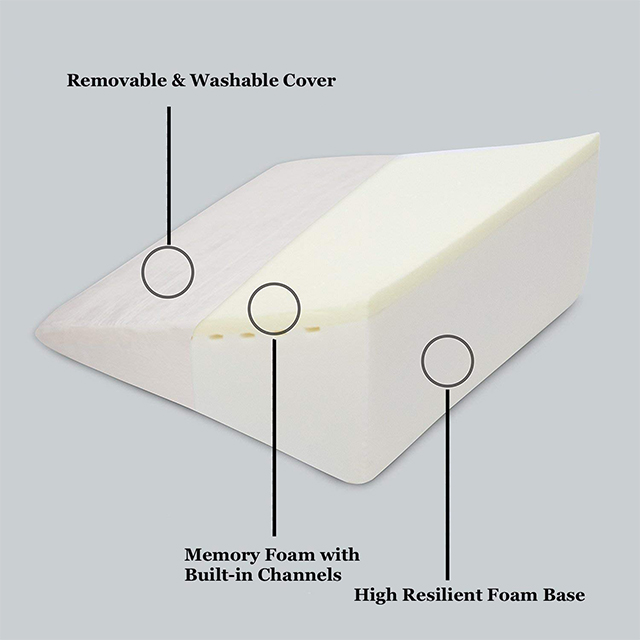 Healthy Cotton Memory Foam Thai Triangle Pillow 