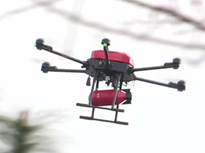 高空巡查!投弹灭火!昆明呈贡区开通无人机森林防火航线