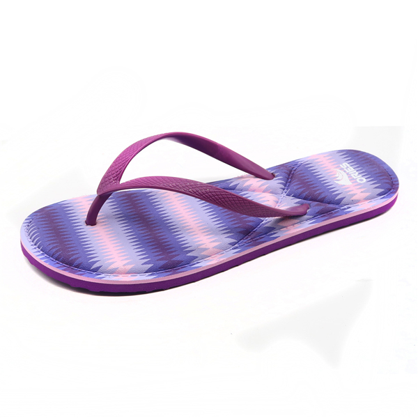 Macaron, con efecto en relieve, plantilla en relieve EVA exterior para mujer Zapatillas de playa Flip Flop AH-8E009 - Arranca