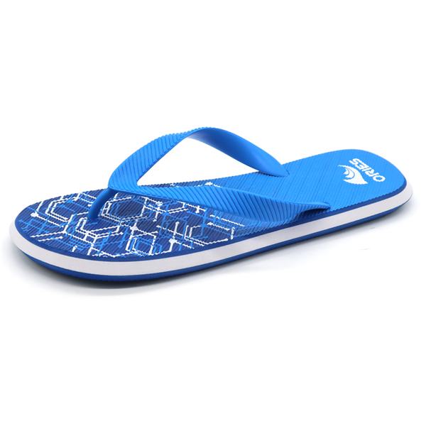 Línea Multi Color Patrón Verano Casual Hombres Chanclas AH-8P042-Ories
