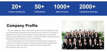 DLX Alloy supplier DLX 합금 공급업체