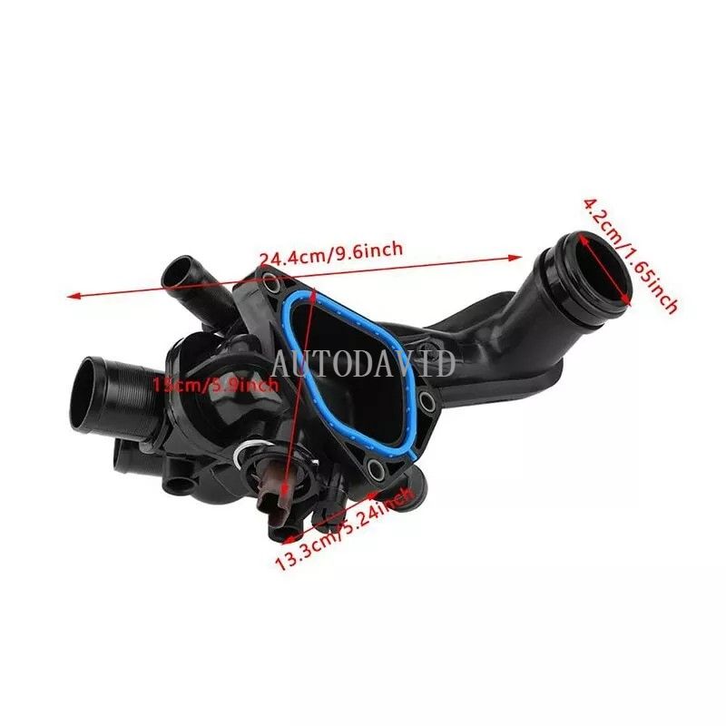 نظام التبريد مجموعة ترموستات شفة المياه لبيجو 208 308 3008 1.4 VTi، سيتروين C4/5، DS3/4 OEM: 9810916980 1336Z6 11537534521 HS02-021-001 