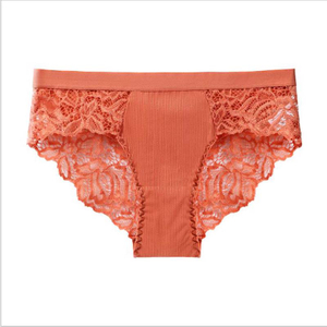 2021 new style lace cotton fabric ladies low waist breathable and quick-drying underwear women