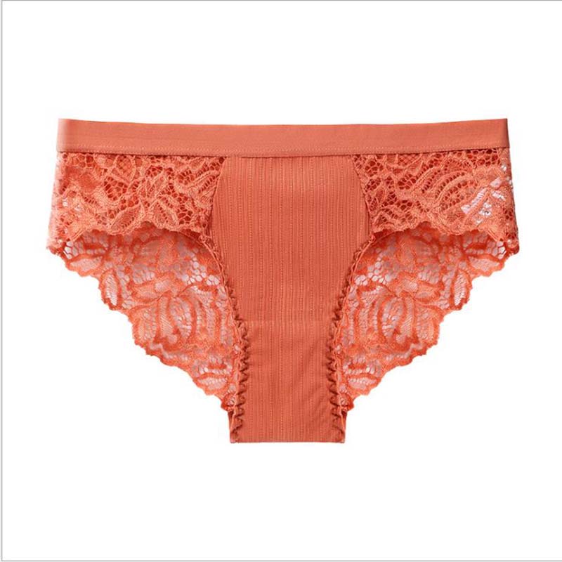2021 new style lace cotton fabric ladies low waist breathable and quick-drying underwear women