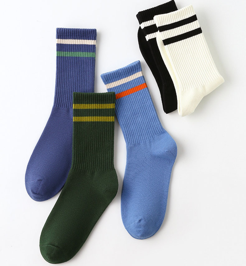 Solid color custom design sports tube socks cotton men and women couples socks