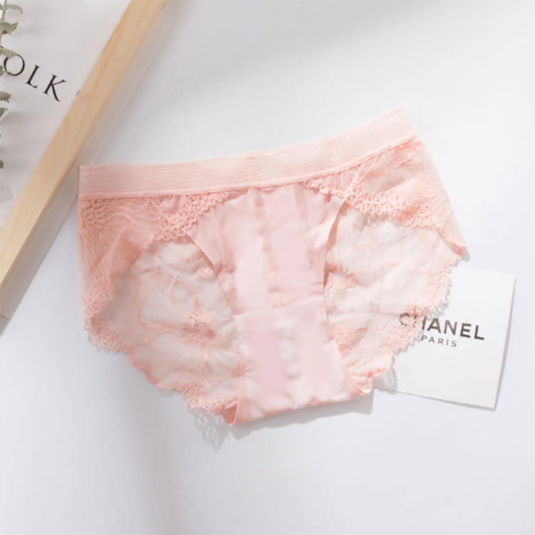 Hot Sale lady Transparent Underwear Lingerie Women Panties Ladies Briefs Ice Silk Sexy Lace Panties Seamless