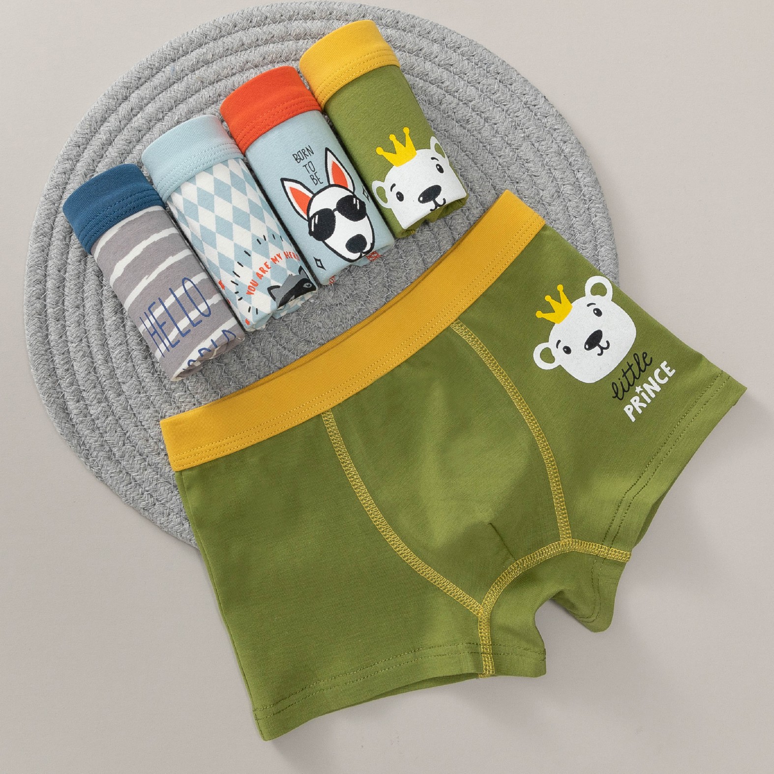 Hot sale children cartoon boxers kids cartoon underwear for children