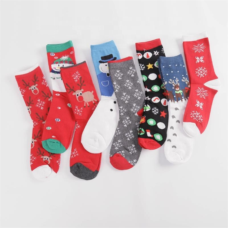 Christmas Stocking Men Custom Print Socks Christmas Tube Socks for Women