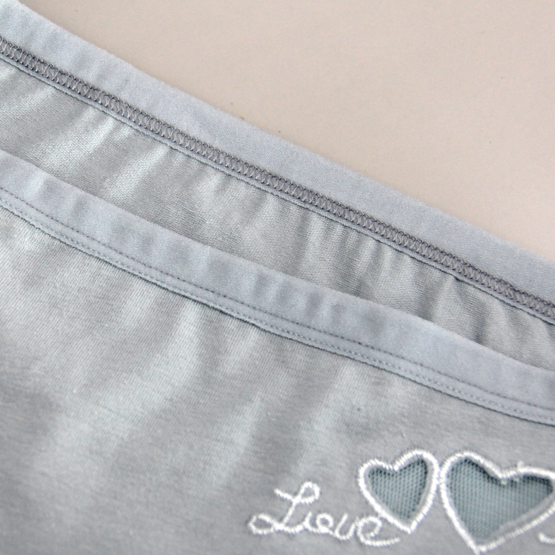 Embroidery Breathable love underwear lady sexy woman lace underwear