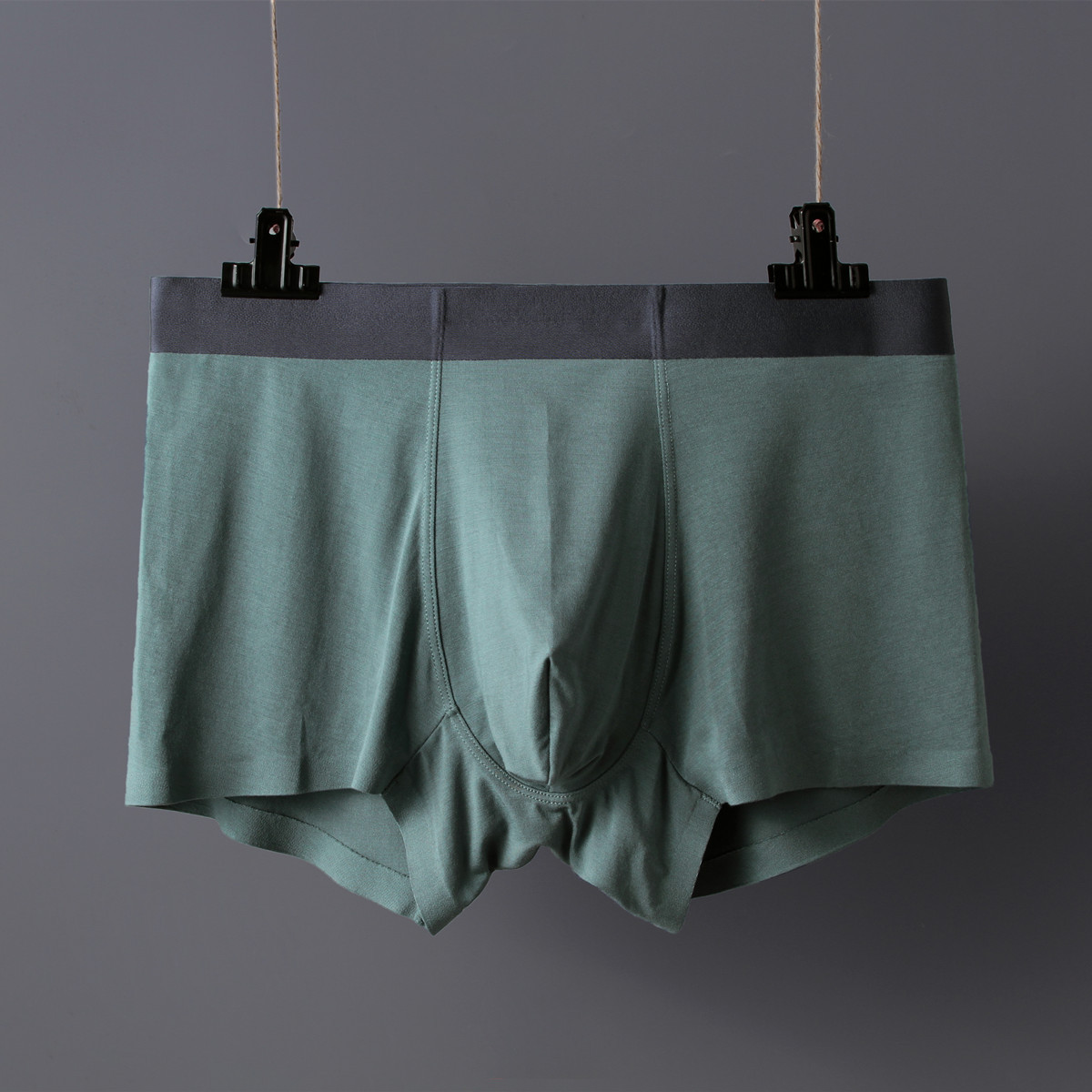 Manufactroy OEM Design Modal Men's briefs breathable soft solid color briefs men's boxer sexy shorts