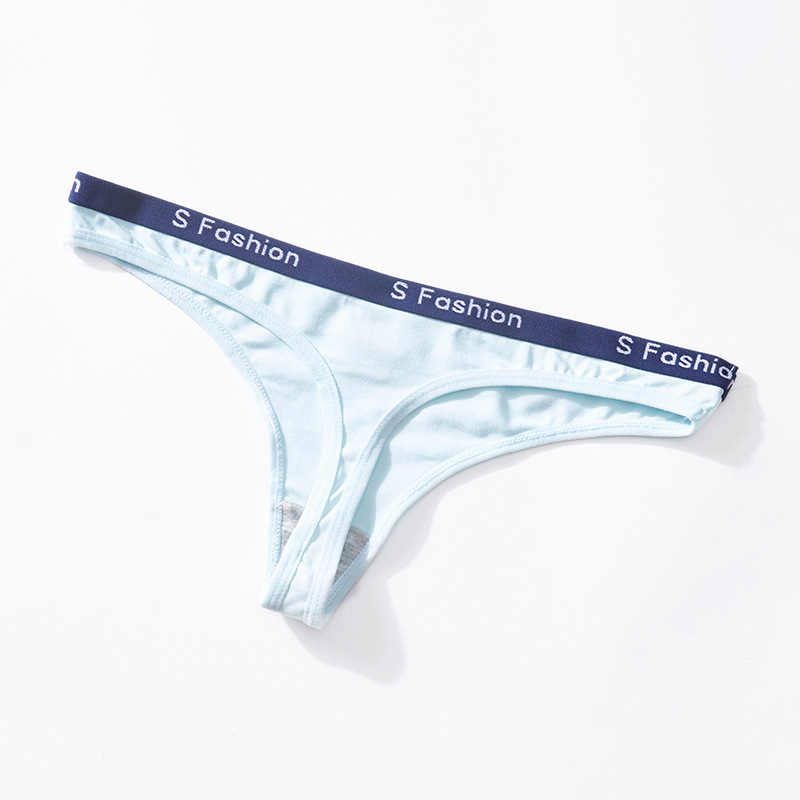 Hole sale Customized Color Logo Wholesale Custom Printed Underwear Sexy Women Panties Thong for ladies