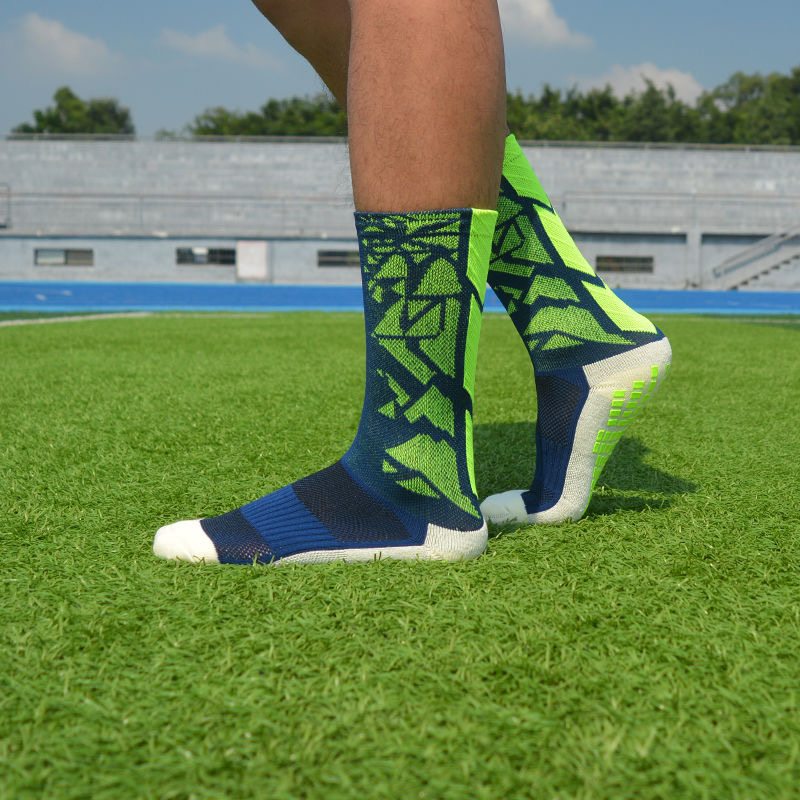 High Quality Sports Non-slip Grip Football Socks Non Anti Slip Crew Knee High Breathable Soccer Socks