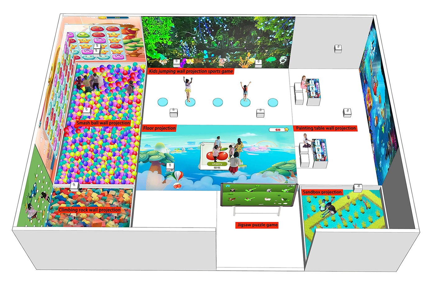 ملعب تفاعلي داخلي