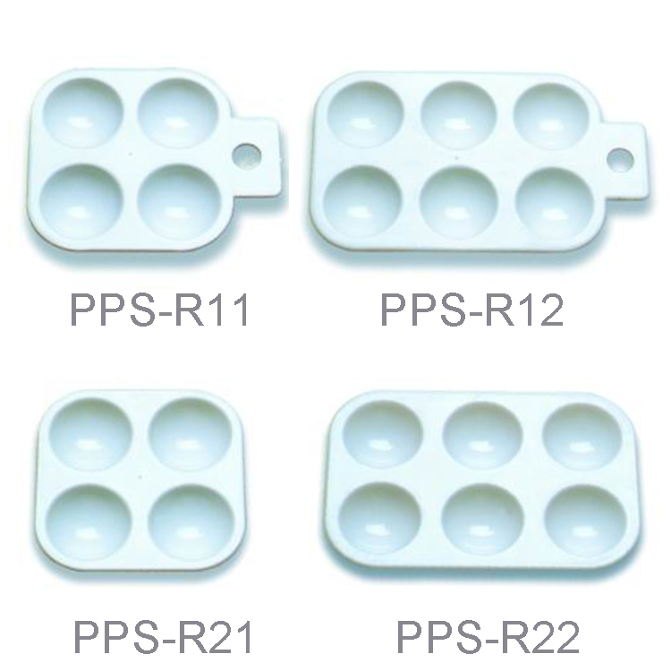 Rectangular Plastic Palette 4 Well 6 Well