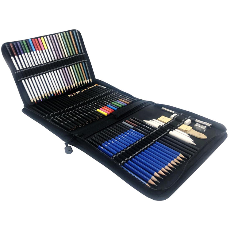 72pcs Sketching and Drawing Pencil Colored Pencil Set