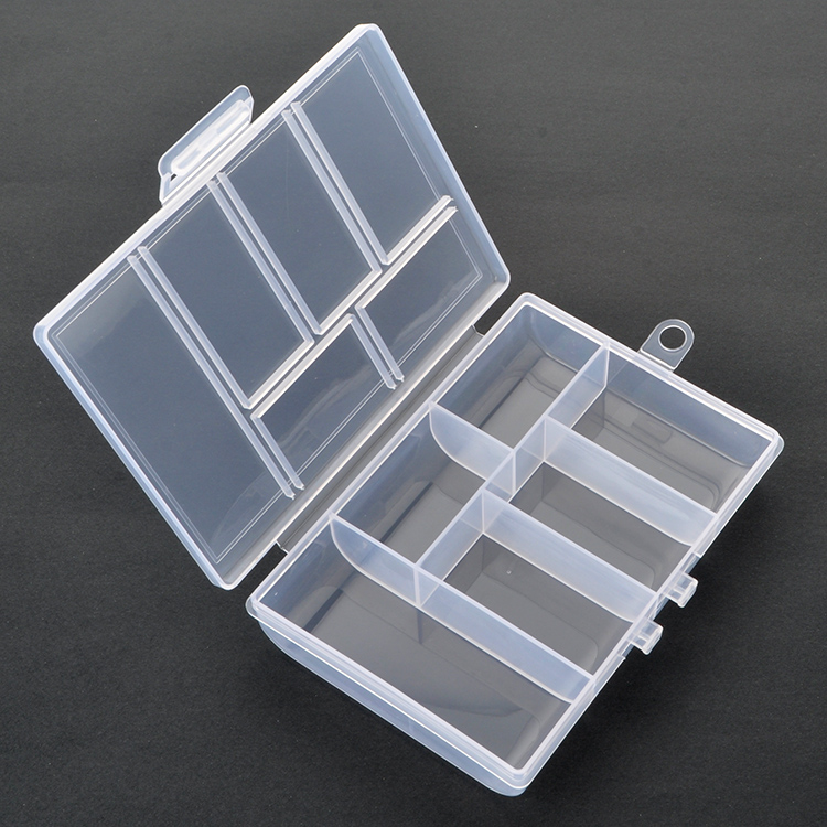 6 Grid Plastic Organizer Box 11.8x8.5x2.3cm
