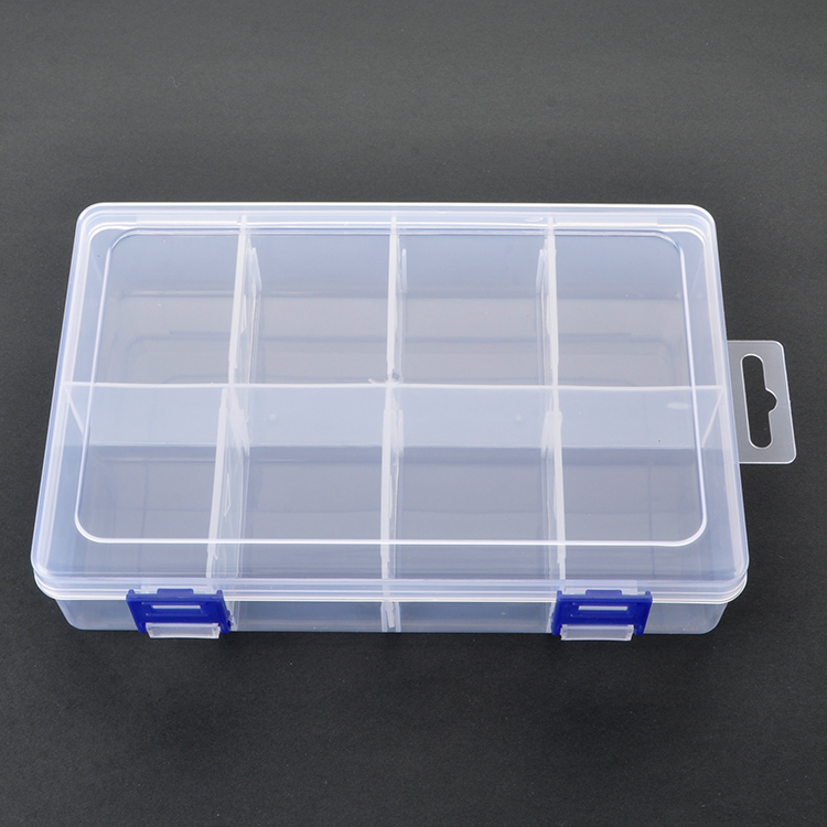 8 Grid Plastic Organizer Box 20x13.3x4.6cm