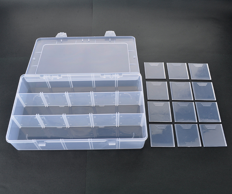 18 Grid Plastic Organizer Box 23x11.7x4cm