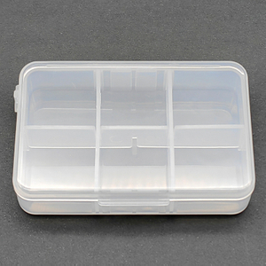 6 Grid Plastic Organizer Box 8.5x5.5x2cm