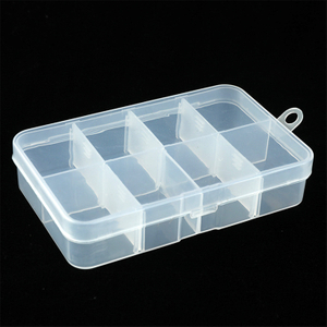 8 Grid Plastic Organizer Box 10.6x6.5x2.3cm