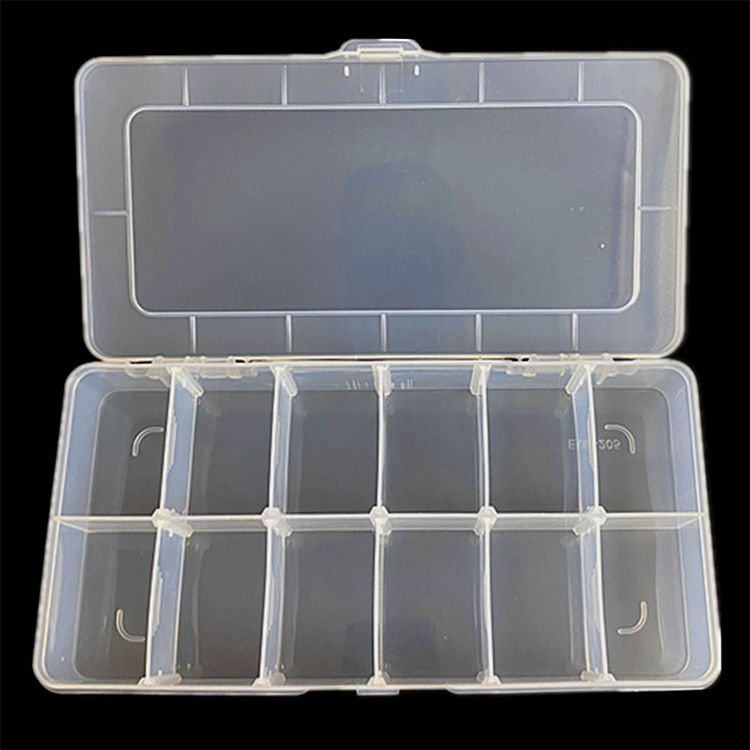 12 Grid Plastic Organizer Box 26.3x12.6x4.6cm