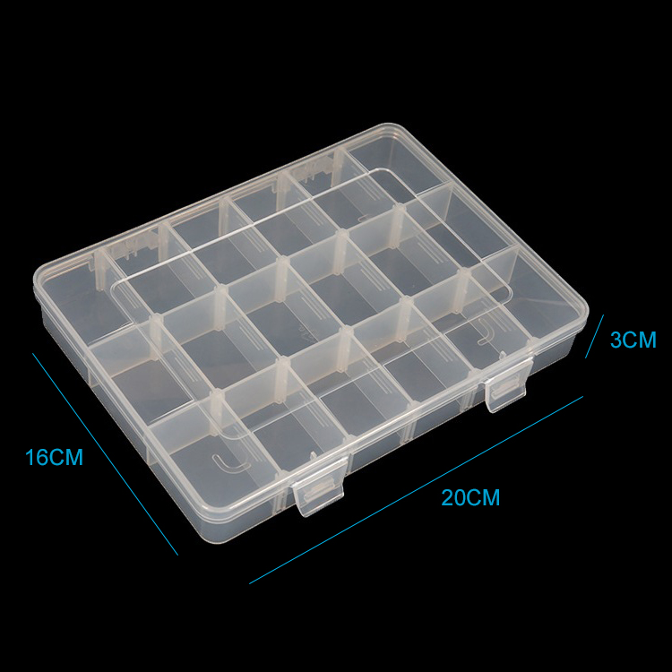 18 Grid Plastic Organizer Box 20x16x3cm