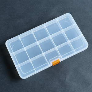 15 Grid Plastic Organizer Box 17.7x10.2x2.5cm