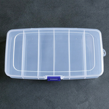 6 Grids Plastic Organizer Box 19.3x10.2x3.5cm