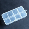 8 Grids Plastic Organizer Box 12.9x6.7x2.2cm