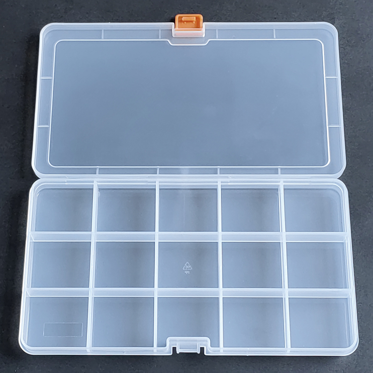 15 Grids Plastic Organizer Box 20.1x11.1x1.8cm