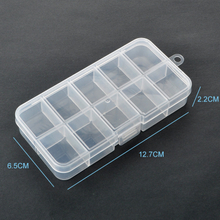 10 Grid Plastic Organizer Box 12.7x6.5x2.2cm