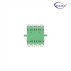 LCAPC para LCAPC Quad Single Mode Adaptercoupler de fibra óptica plástico com flange