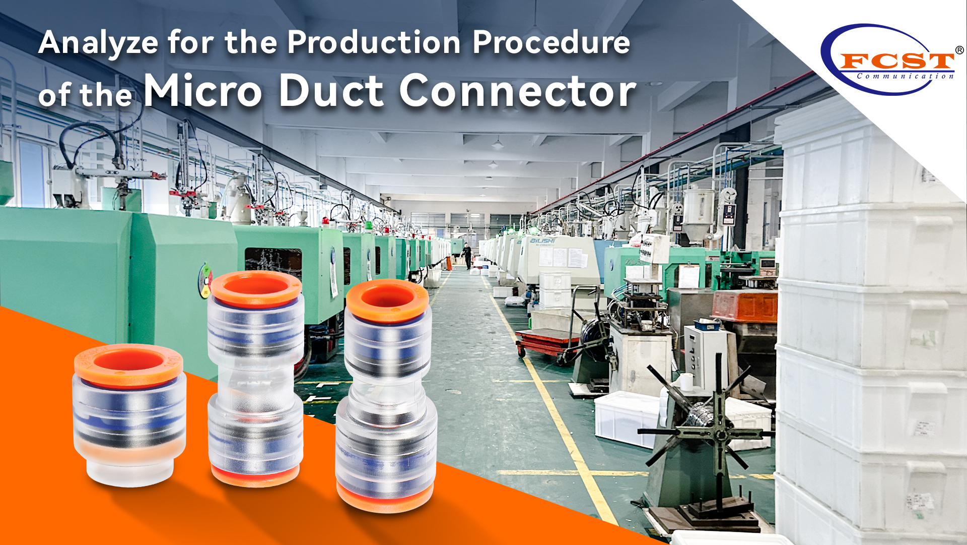 Analise o procedimento de produção do conector do micro duto