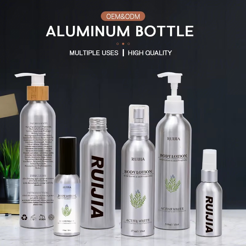 Aluminum Empty Spray Bottles زجاجات رذاذ الألومنيوم الفارغة