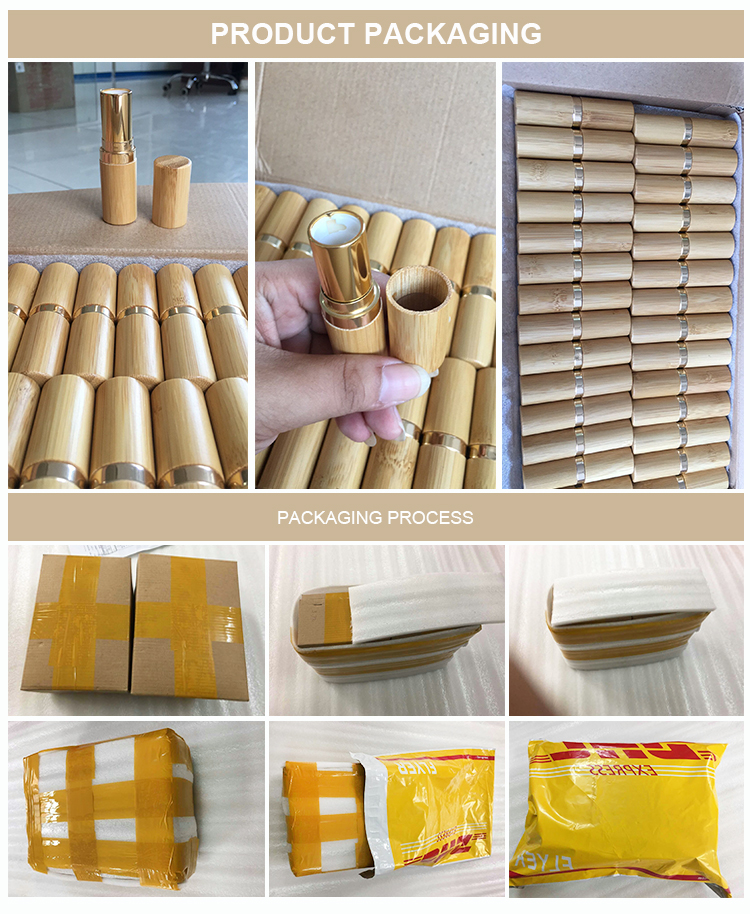 Round Twist up Salve Bamboo Deodorant Tube packaging Emballage en tube de déodorant en bambou Round Twist up Salve