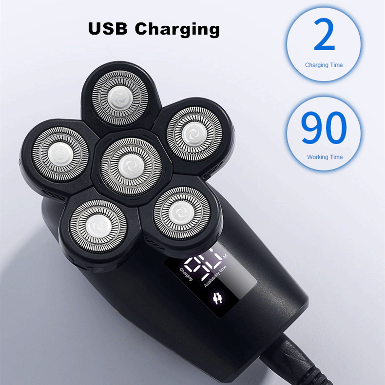 Electric Shavers for Men Bald Head Shaver Cordless Electric Razor Set Grooming Kit 5 in 1 Wet Dry Hair Nose Trimmer