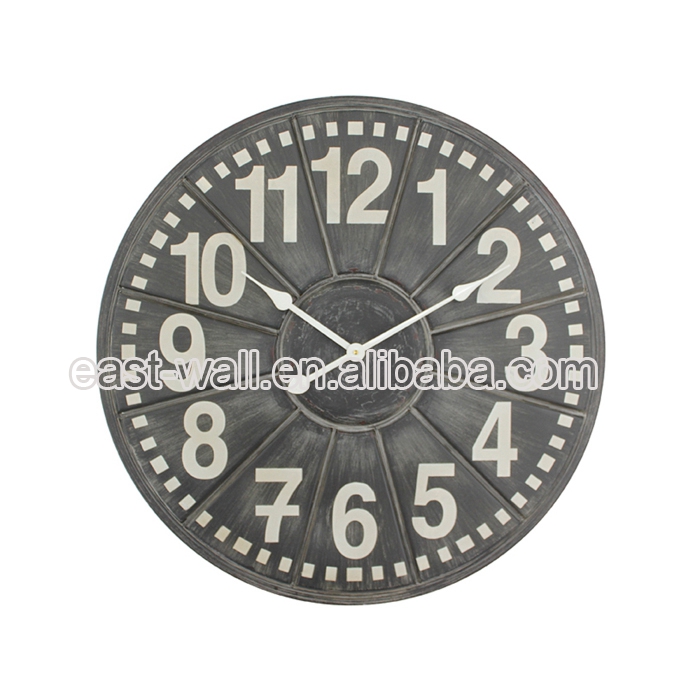 Hot Sell Promotional Unique Custom Design Iron Decorative Mosque Vintage Wall Clock Roman Numerals China Wall Clock
