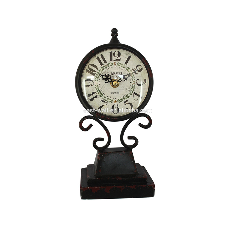 Retro Nostalgia Wrought Iron Digital Table Clock Online Sell