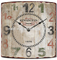 Kitchen Clock Vintage Fir Wood Looking Iron Wall Clock With Paper